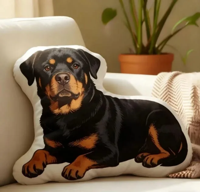 3D printed simulation dog pillow funny pet shaped pillow living room bedroom soft decoration personalized holiday gift