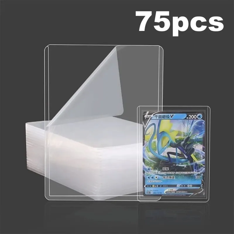 25-100pcs 3" x 4" Hard Card Sleeve Clear Anti Scratch Protector For Pokemon Game Baseball Sports Card Trading Protect Toploaders