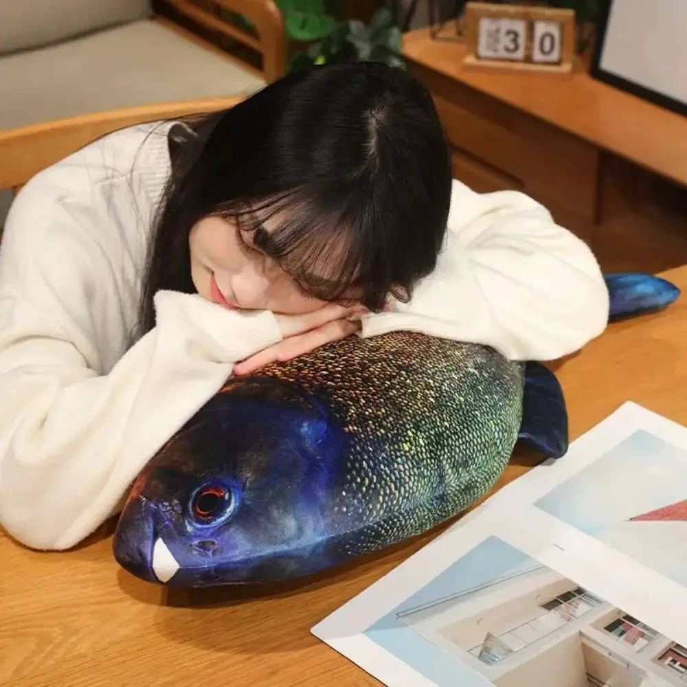 Sofa Cushion Perch Simulation Fish Pillow Grouper Stuffed Cartoon Fish Lovely Soft Fish Anime Pillow Bedroom