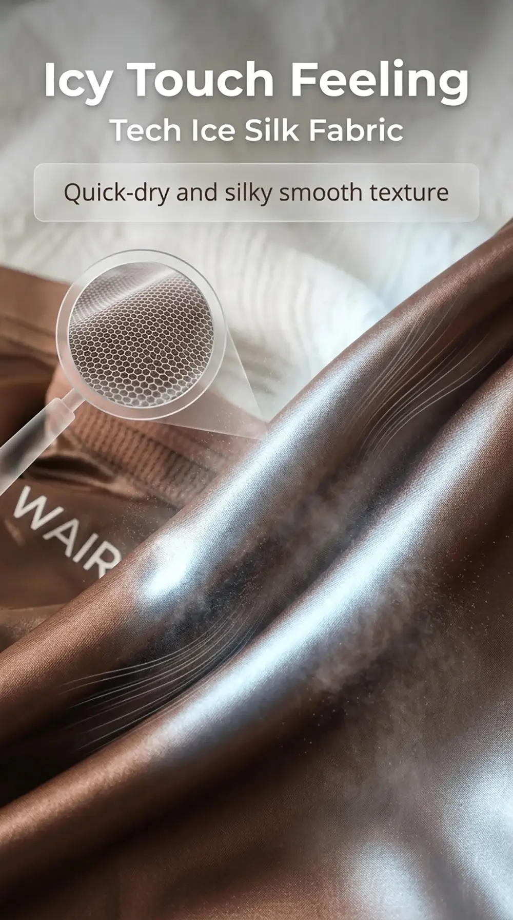 1/3PCS Luxury Satin-like Ice Silk Men Underwear Cool Breathable Double-side Mesh Men's Panties High Elastic Seamless Lingeries — image 1