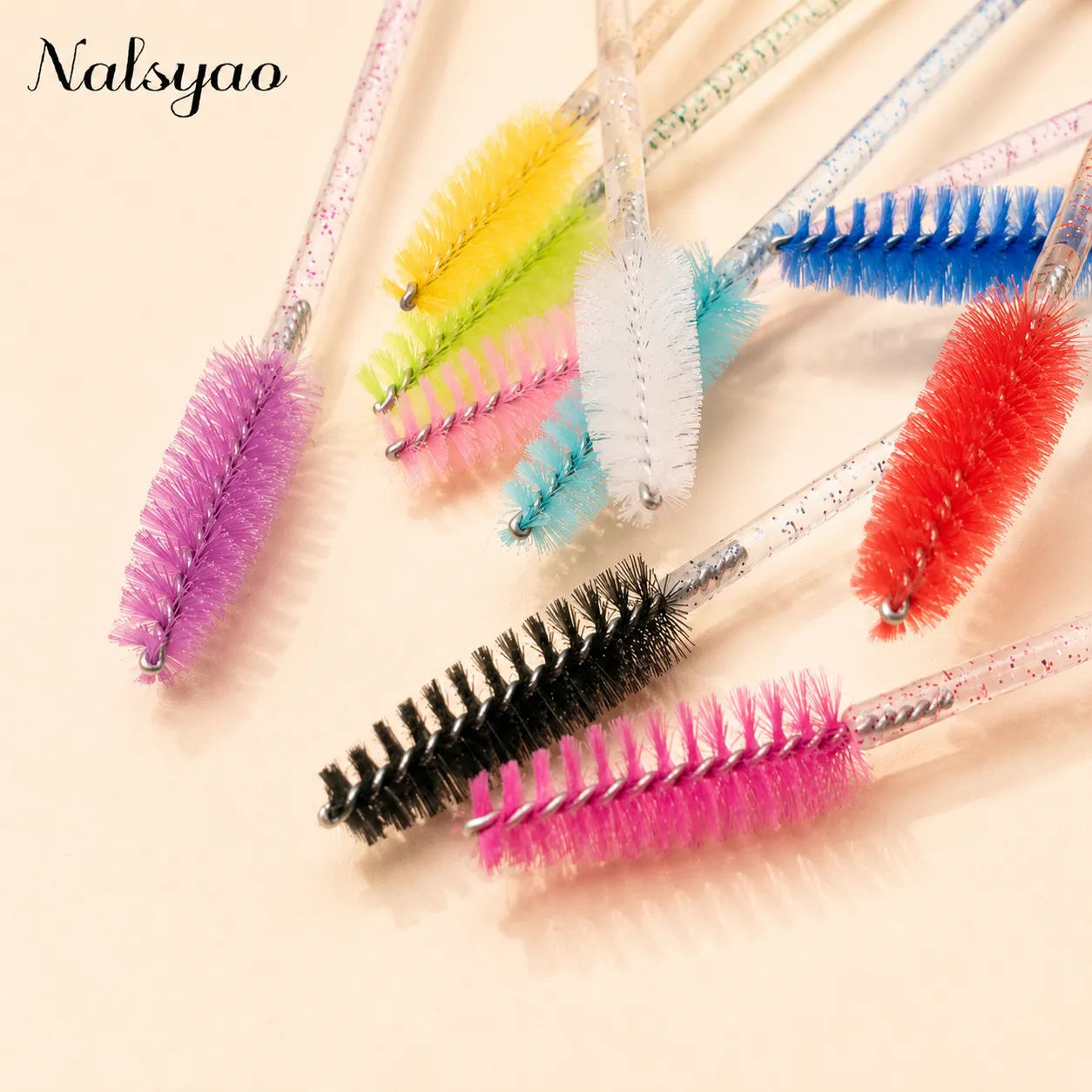 Disposable Mascara Wands Eyebrow Brush Applicator EyeLash Brushes 50pcs Reusable Eyelashes Brush Tube for Eyelash Extension
