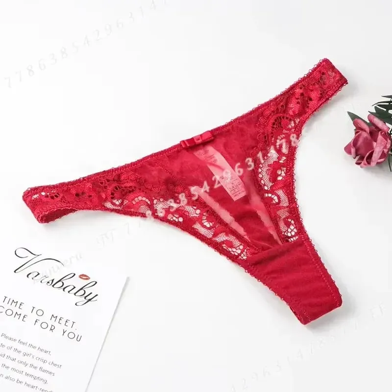 Varsbaby Women Lace Bra Set Non Padded Bra Panty Garter Stockings Summer Underwear Lingerie Sexy