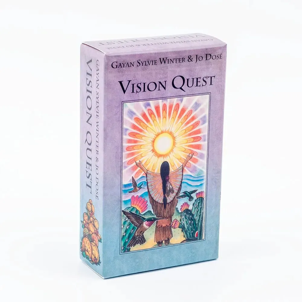 Hot Sales Vision Quest Ταρώ Τράπουλα 78 φύλλων 10,3*6cm Fate Divination Κάρτες Ταρώ FortuneTelling Παιχνίδια καρτών Party Επιτραπέζιο παιχνίδι