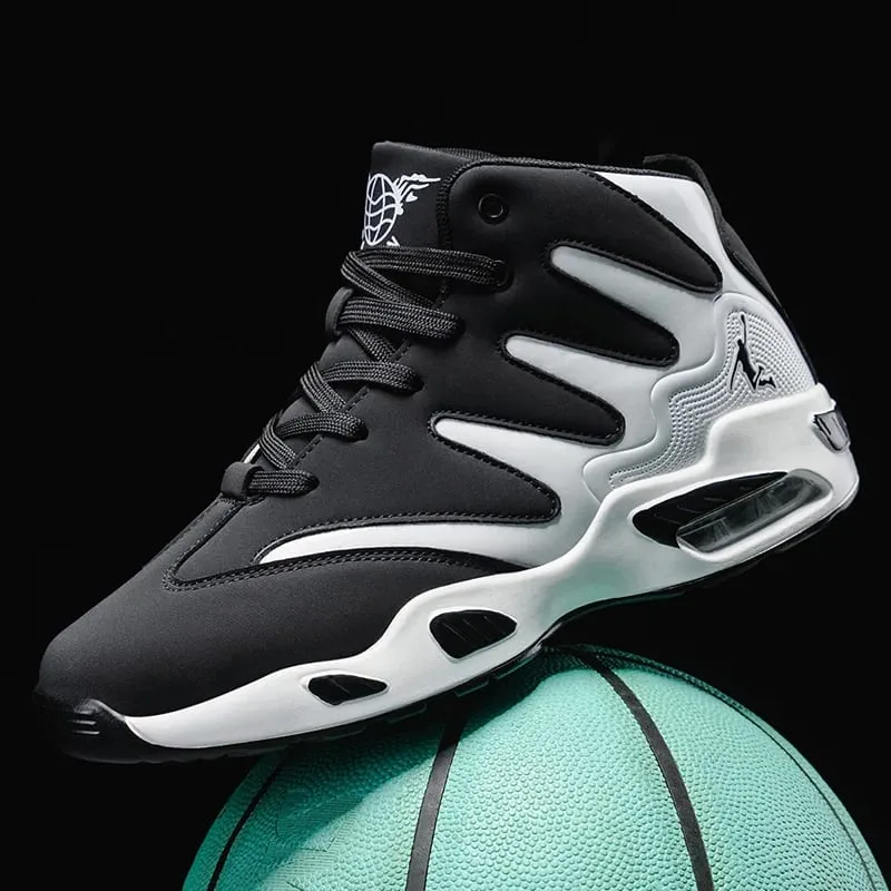 Men's High-Top Basketball Shoes Heavy-Duty and Stable Lace-Up Training Sneakers Unisex Suitable for Running Sports Basketball Walking. Ideal Gift for Men Lightweight Comfortable Lace-Up Closure Men's Basketball Shoes High-Quality Men's Sh