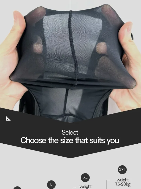 Men's Ice Silk Ultra-Thin Barely-There Mesh Sheer Briefs, Striped V-Shape Elastic Waistband Summer Daily Commute Underwear — image 20