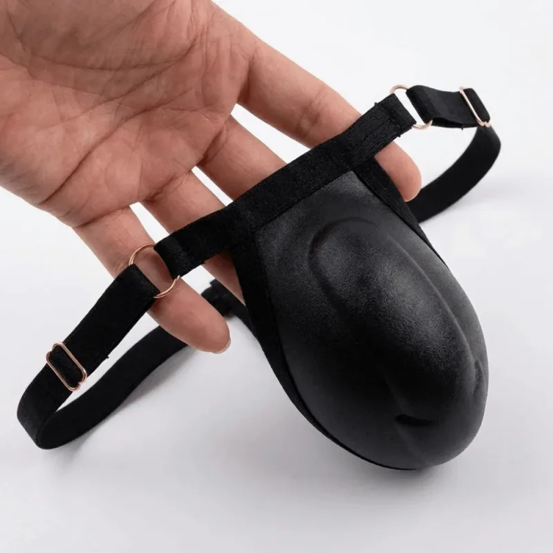 T-back Push Up ฟองน้ำถ้วย Pad Thongs ปรับ 3D ด้านหน้าเบาะกางเกงไม่มีรอยต่อต่ำเอวชาย Shapewear กางเกงผู้ชายอุปกรณ์เสริม — image 4
