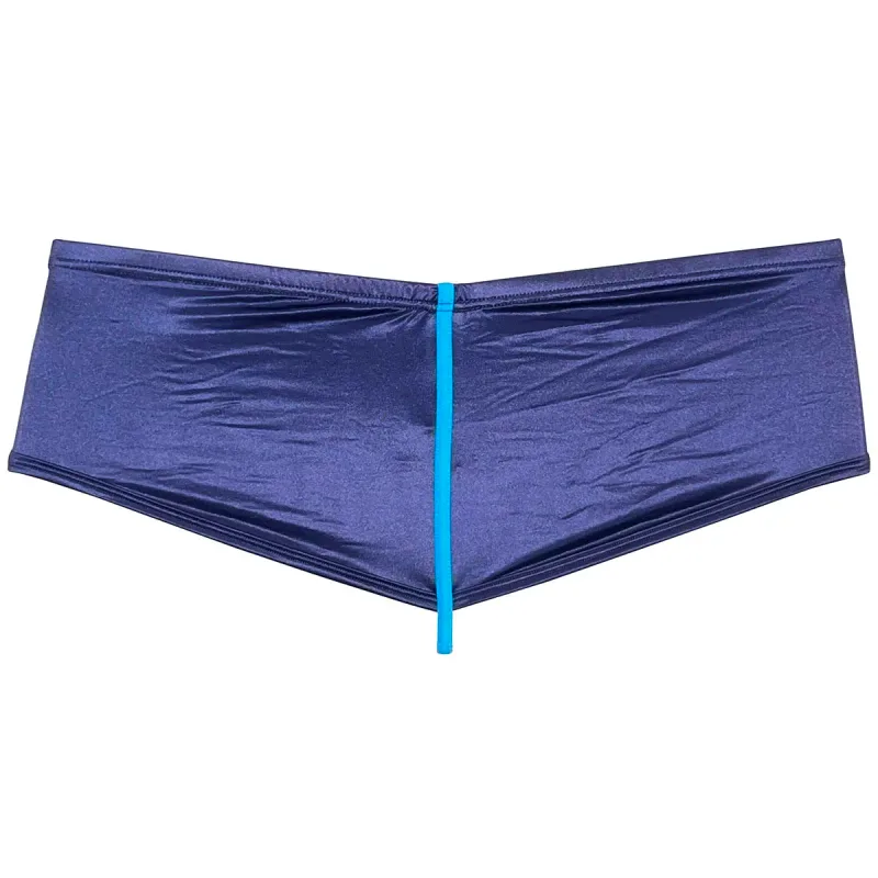Men's Underwear Thong Rise Cheeky Briefs Glossy Wet Look Boxer Solid Shiny Metallic Luster Pouch Low Rise Beach Briefs Underpant