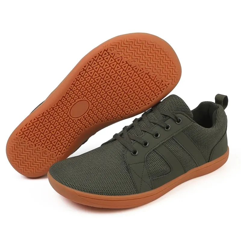 Men Barefoot Walking Wide Toe Box Zero Drop Minimalist Sneakers Non Slip Comfortable Walking Shoes Breathable Running Shoes
