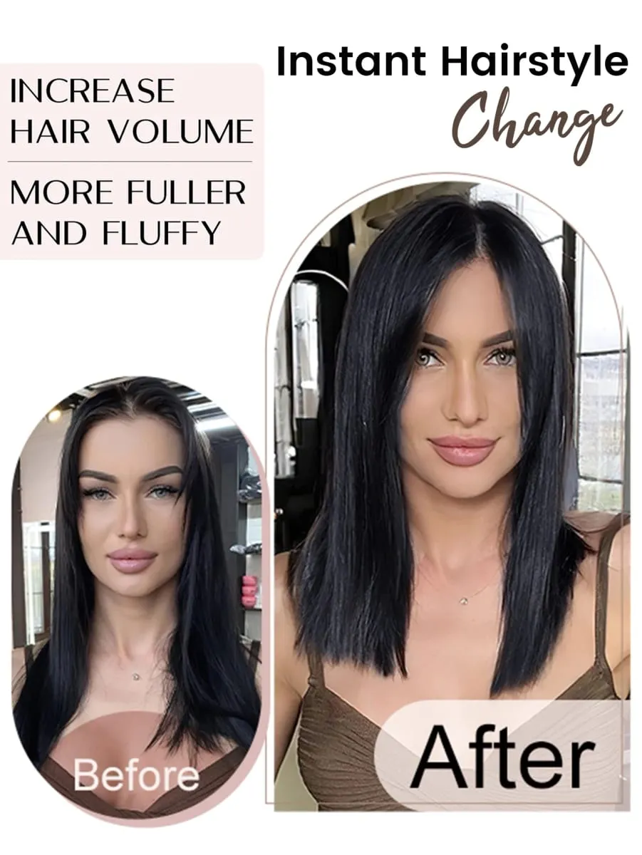 Invisible Seamless Synthetic Hair Pads Clip In One Piece Increase Hair Volume Hair Extensions Top Side Cover Hairpiece