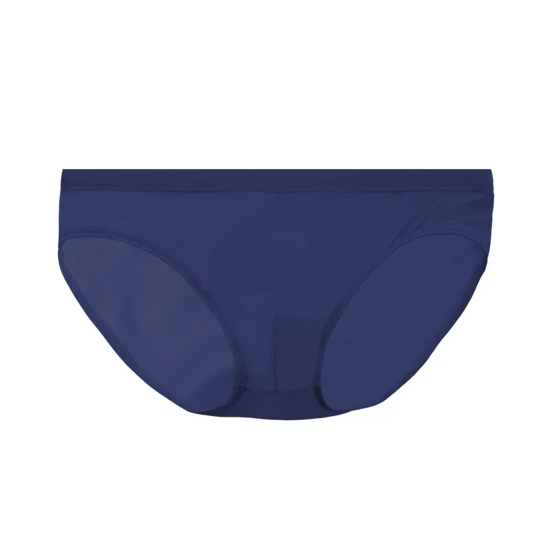 Ice silk underwear men's shorts summer breathable ultra-thin low waist trend personality SAO small triangle underwear bottom — image 29