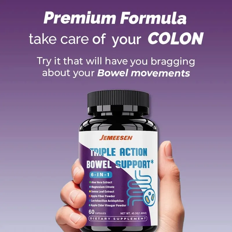 Intestinal Supplements with Psylium Husk Powder Apple Cider Vinegar Promotes Intestinal Health Metabolism Digestive Health