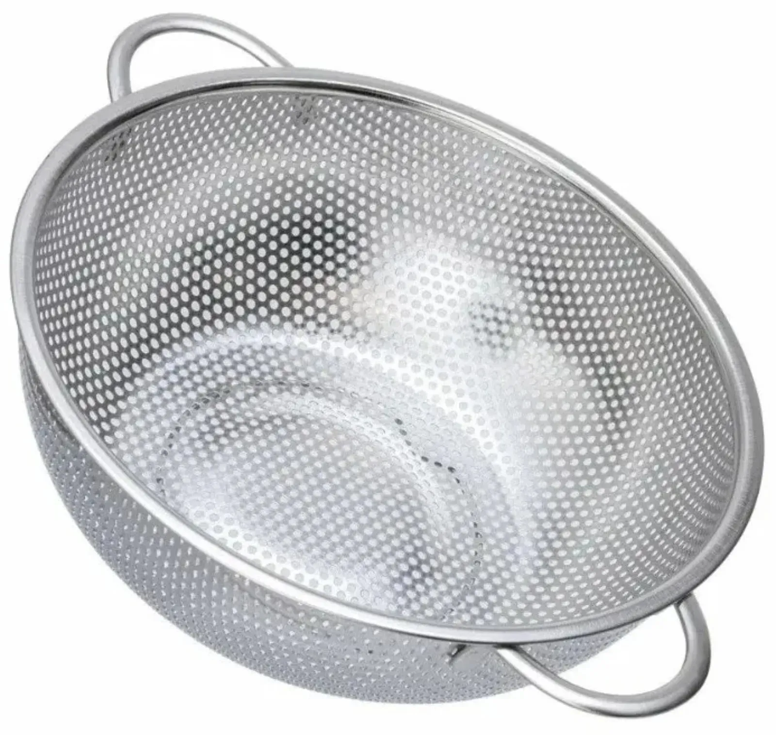 16/19/22/31CM All Purpose Stainless Steel Fine Mesh Strainer Net Baskets with Handles Resting Base Colander Set Kitchen Supplies — image 8