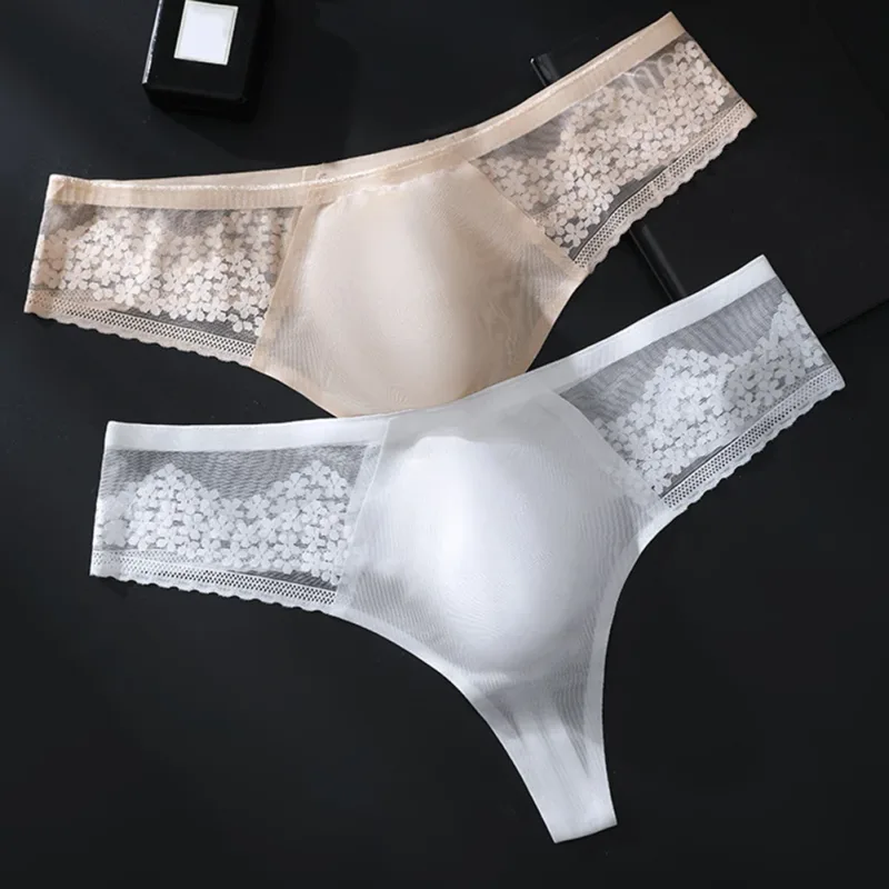 Nude Men G-string Solid Color Men's Thongs G-strings Seamless Design 68 Nylon 32 Spandex Ultra Thin 3D Bulge Pouch
