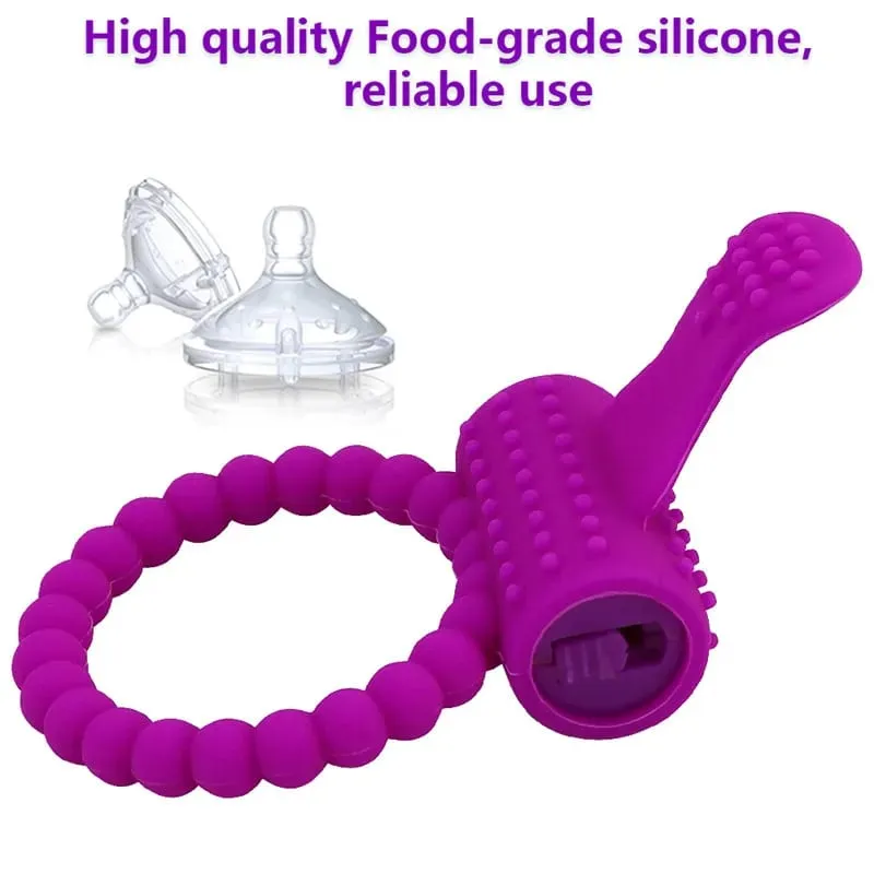 Cock Ring Vibrator Vibrating Rings Clitoral Stimulator Penis Erect Erection Enhance Sex Ability Product Sex Toys for Men