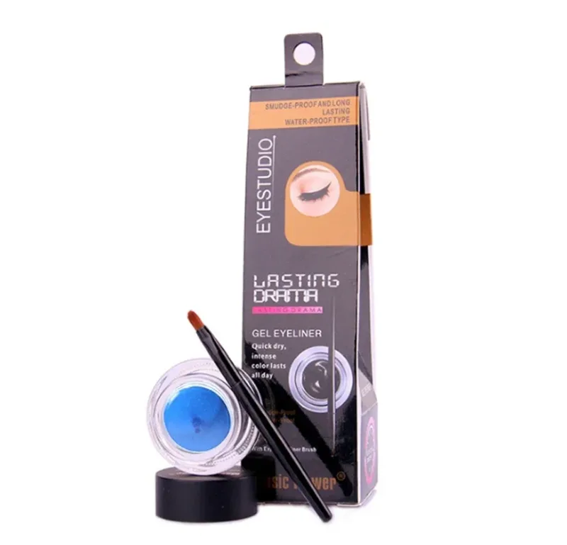 Music Flower 24H Waterproof Sweatproof Colorful Eyeliner Gel Long Lasting Smudge Proof Multi-color Eye Makeup Cosmetics