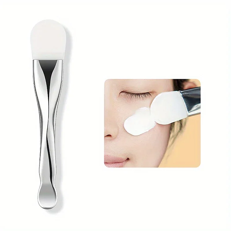 Double Head Silicone Facial Mask Brush Face Cleaning Scraper Daub Type Mud Film Special Brush Beauty Tool Brush Make up Brushes
