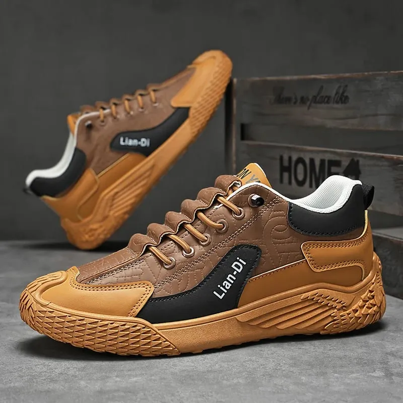 Spring and Autumn Fashion Elastic Band Sneakers for Men Versatile Trendy Casual Shoes Student Running Shoes Soft-Soled Lightweight Men's Shoes
