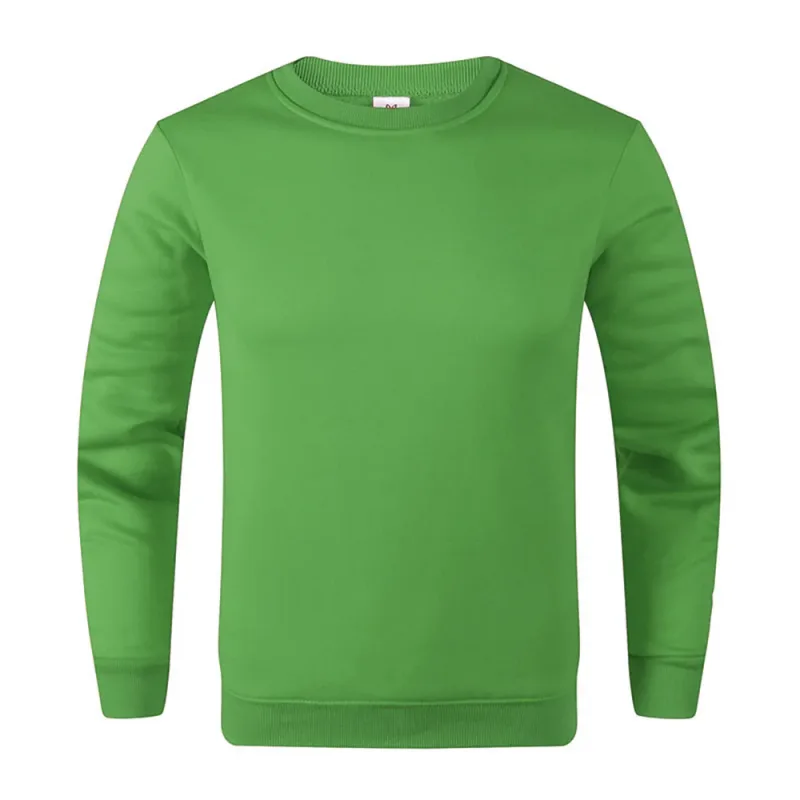 Sweat-shirt à manches longues pour hommes et femmes, pull basique décontracté, couleur unie, printemps automne, sport, Techwear