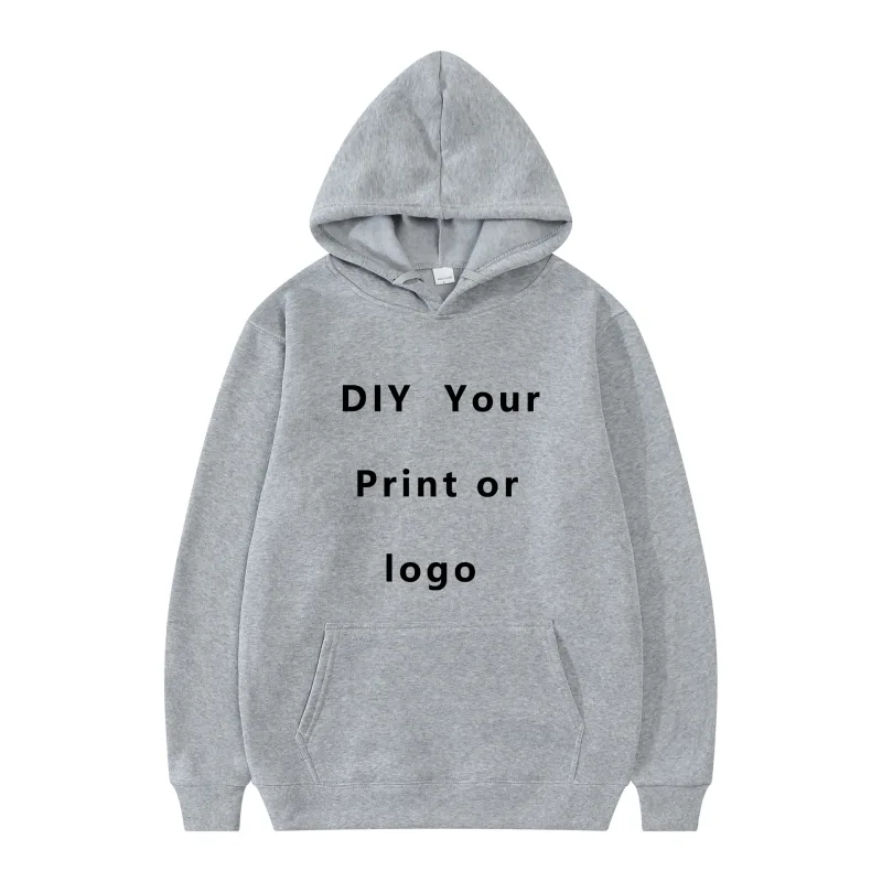 Din egen design Varumärkeslogotyp/bild Personlig anpassad var som helst Män Kvinnor DIY Luvtröjor Sweatshirt Casual Hoody Mode Nytt — image 13