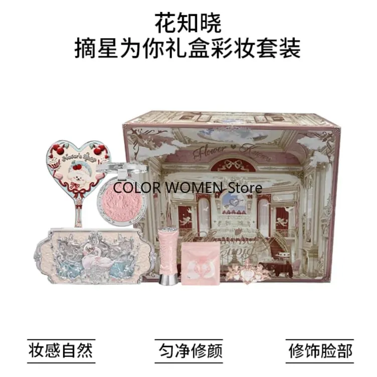 Flower Knows Picking Stars Eyeshadow and Blush for You Soft Mist Clear and Natural Makeup Set