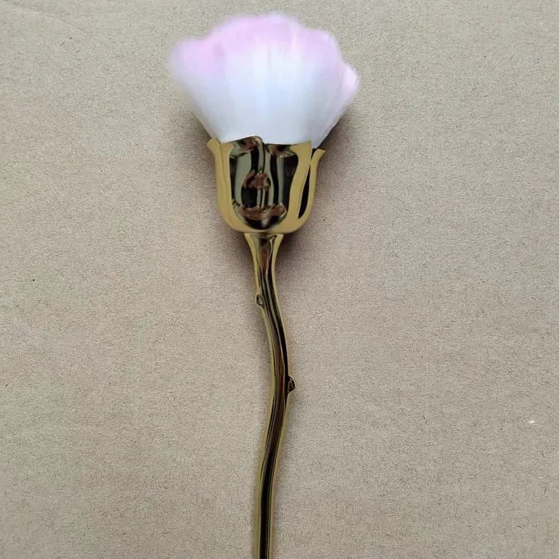 A Rose Shaped Nail Dust Brush Soft Bristles Makeup Foundation Make-Up & Powder Blusher Tools Foundation Make-Up Beauty Brush — image 11