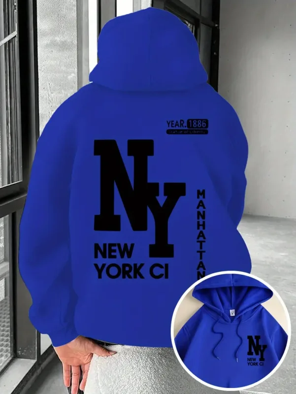 New Men's Autumn Fashion Letter Printed Soft and Comfortable Hoodie Outdoor Street Style Clothing — image 12