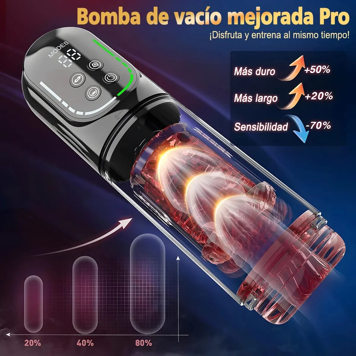Newly Upgraded Automatic Male Masturbator with Thrusting Rotating Vibrating Sucking Licking Modes Pocket Pussy Sex Toys for Men