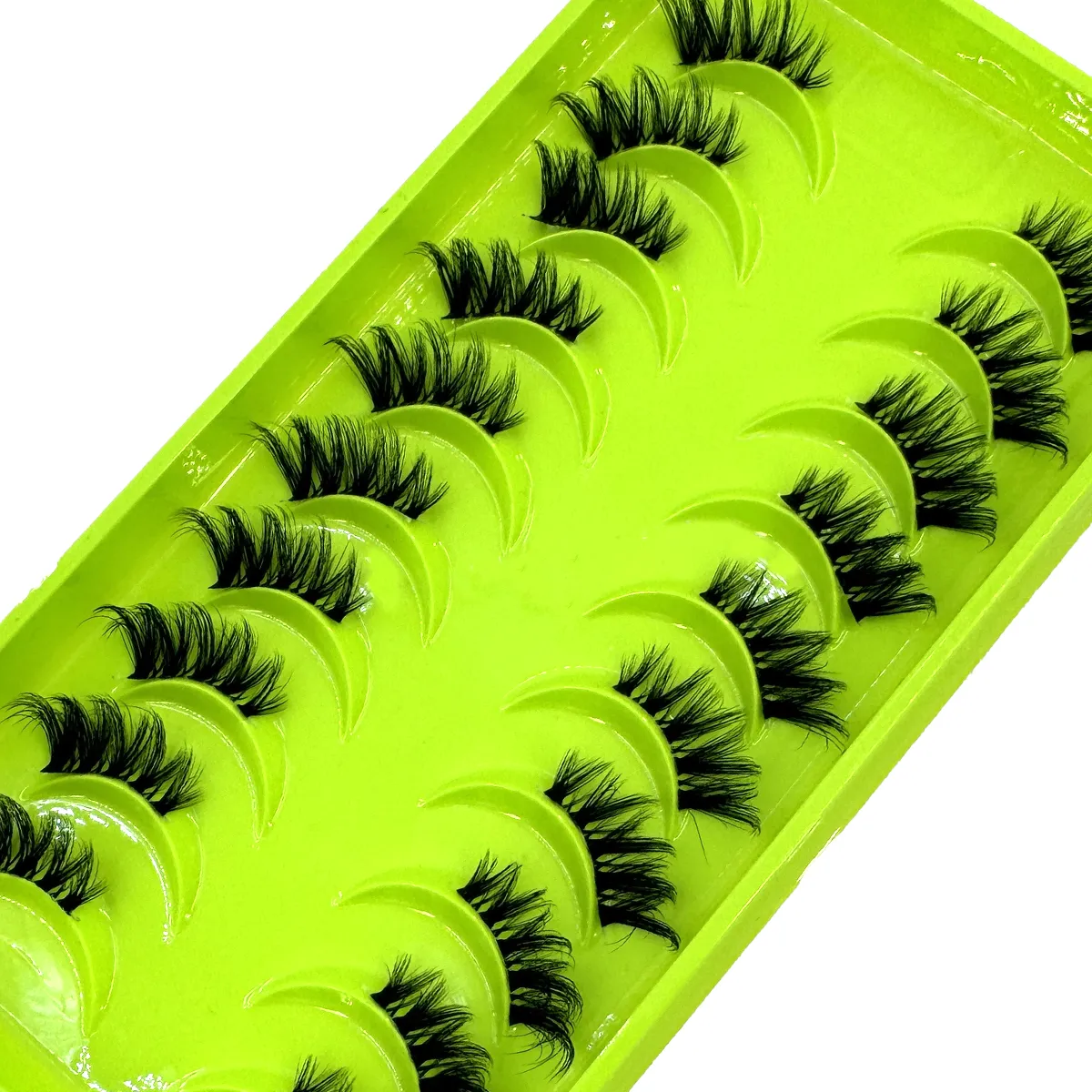Black Eyelashes 10 Half Lashes Soft Natural Cat Eye Lashes Makeup Tool Extension Fluffy Faux Cils back-to-school season