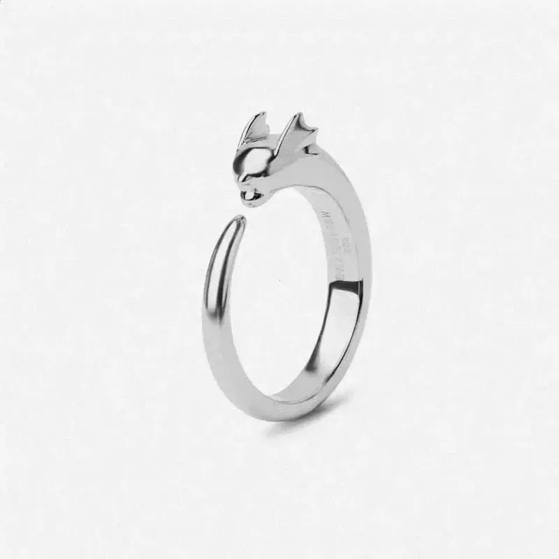 New Pokemon Litwick Dragonair 925 Silver Couple Ring Anime Fashion Cartoon Accessories Cospaly Peripherals Christmas Gifts — image 17