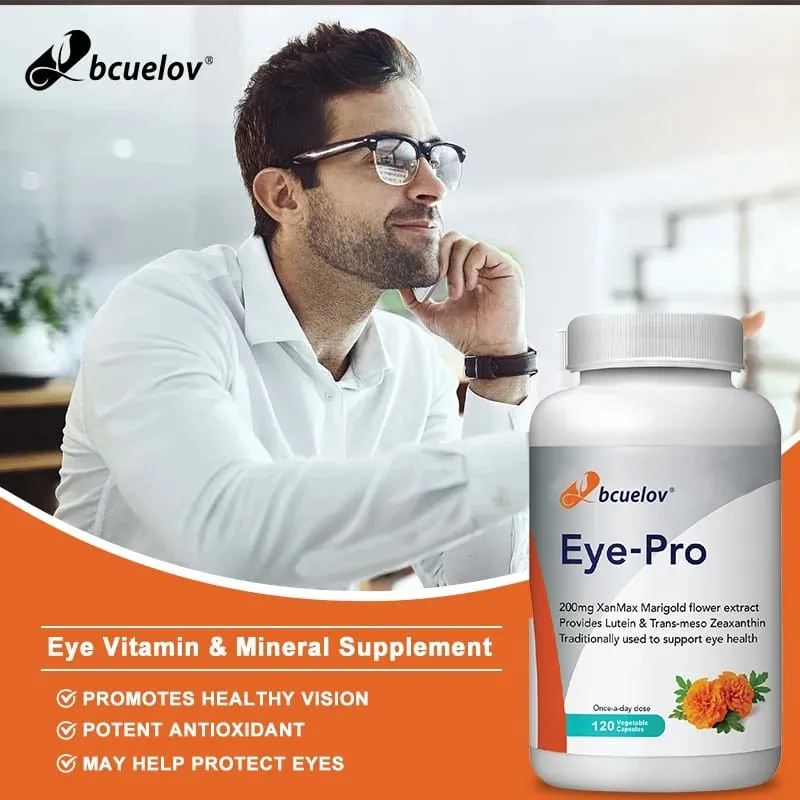 Lutein Capsules - with Zeaxanthin Extract - Supports Eye Health Helps Relieve Eye Strain Improve Vision Health
