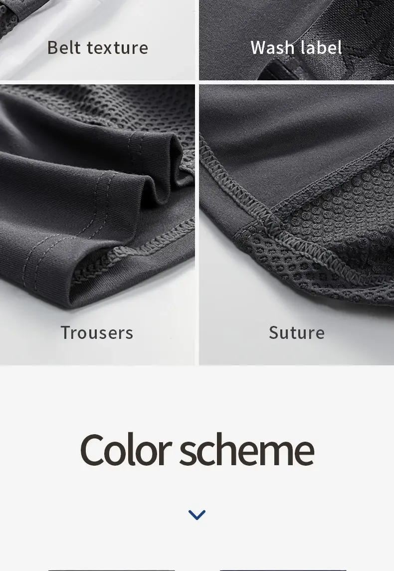 Extended sports underwear, men's boxer shorts, Modal anti-leg abrasion running, large size breathable training quadrangle shorts — image 10