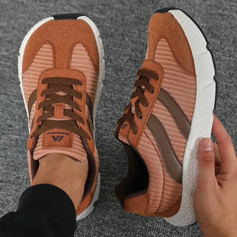 Unisex EVA Soft Sole Running Shoes Lightweight Vintage Multi-Use Sneakers Big Size Breathable Wear Resistant Walking TennisShoes