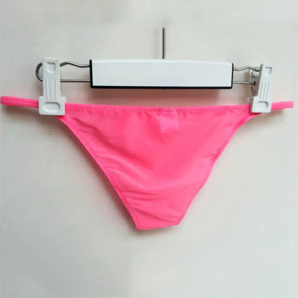 Men Solid Color Thin Soft Breathable Very Hot Lingerie Gay Sissy Pouch Underwear Solid Underpants Panties Briefs Men's Clothing