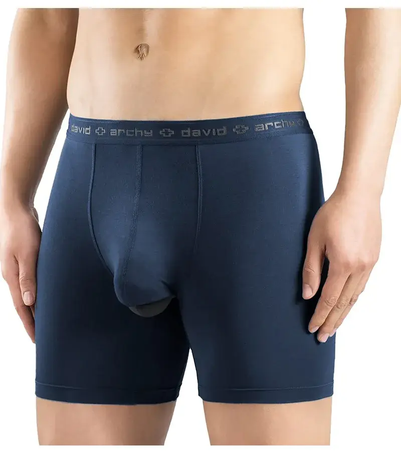 David Archy 3 Pack Mens Underwear Boxer Briefs Basic MicroModal Soft Breathable Mens Dual Pouch Boxers Quick Dry Sports Fitness — image 6