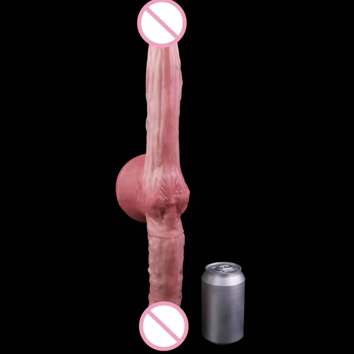 47 センチメートル現実的なロングディルドダブルヘッド肛門膣刺激装置大人のおもちゃ吸盤付きレズビアンカップルゲイ男性大人のツール