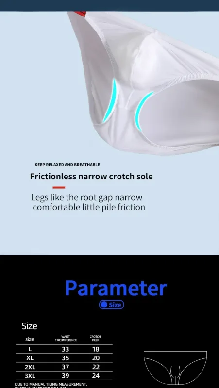 Men's Underwear Solid Color Elastic Tight Sexy Low Waist Ice Silk High Fork Thong Fitness Sports Comfortable Triangle Shorts