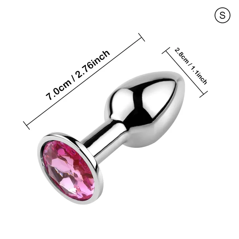 S/M/L Metal Anal Plug Butt Plug Sex Toy Butt Toy for Women Men Couples Gay Adult Game Masturbation Anal Diamond Sex Shop