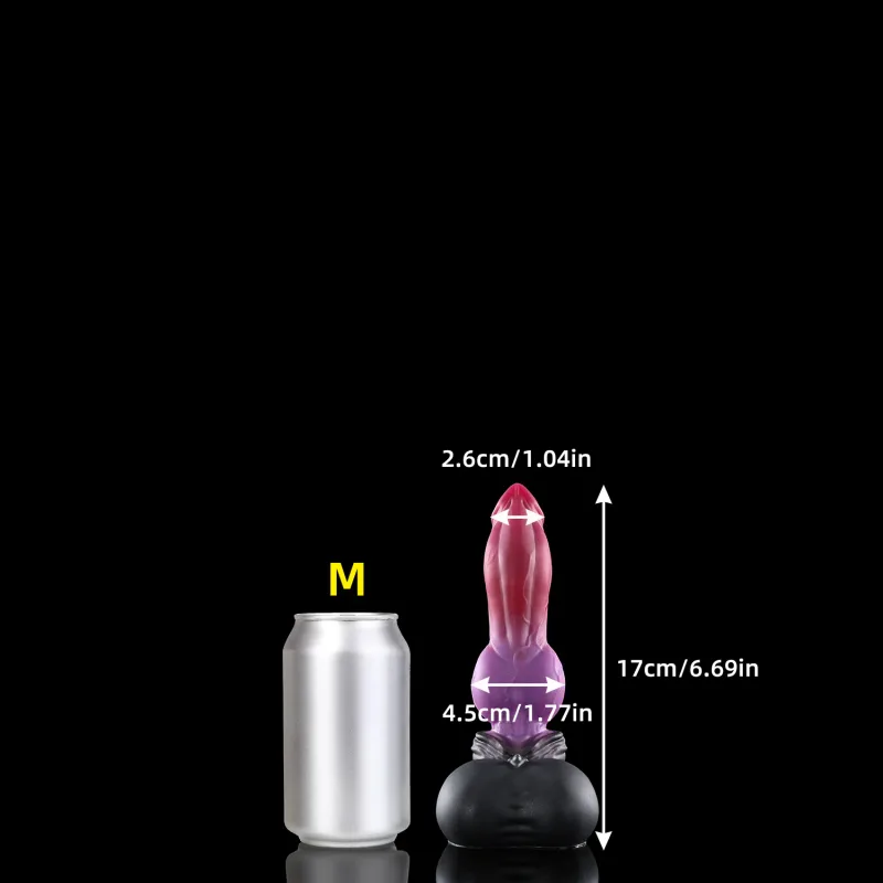 Nothosaur Purplish Red Realistic Huge Anal Plug Butt Plug Animal Fantasy Dildo Massage Anus Dilator Sensual Exploration Sex Toy — image 7