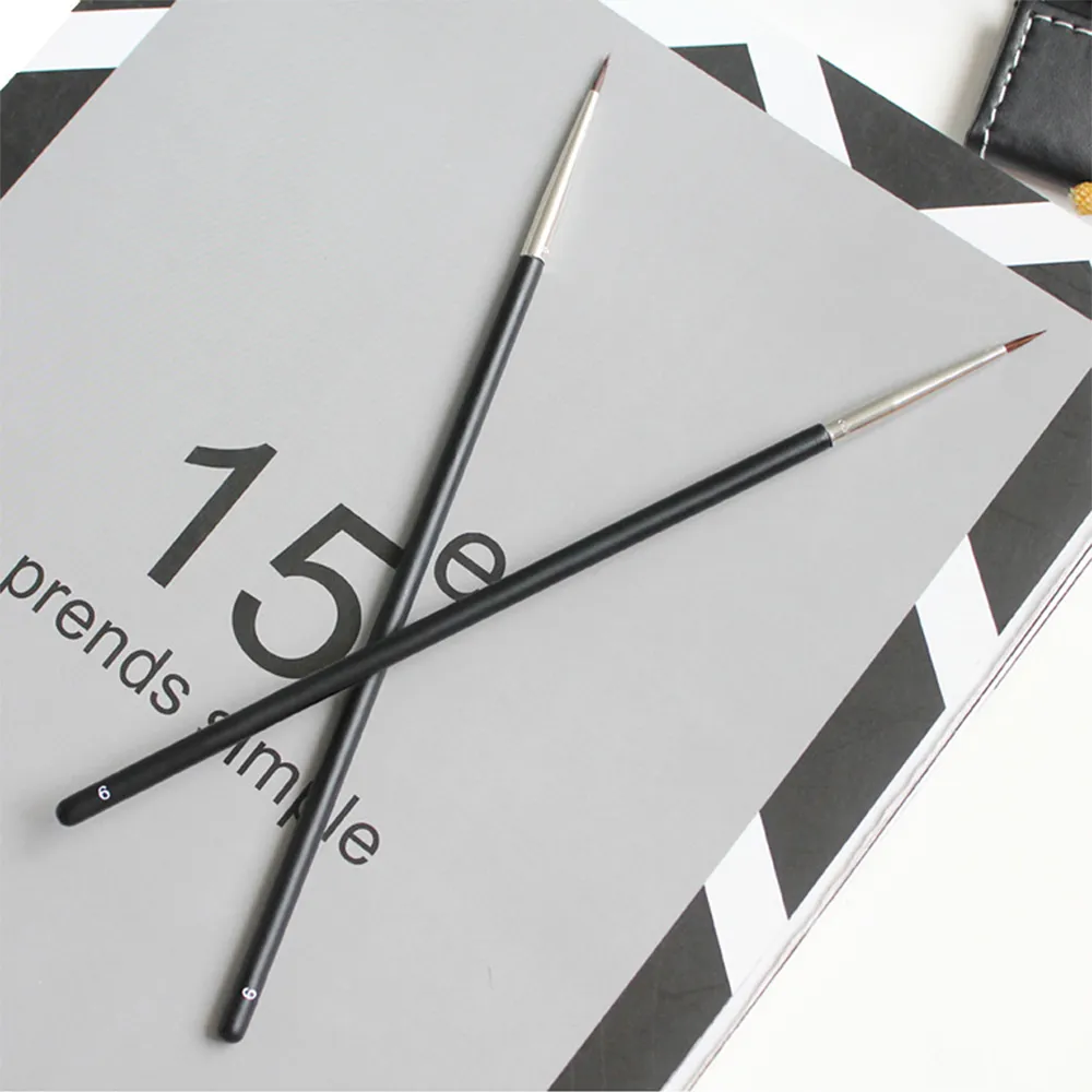 Women Makeup Brushes Fine Eyebrow Cream Brush Black Eyeliner Brush Eyeliner Pen Mink Hair