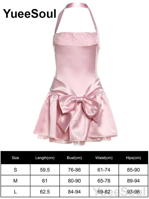 Pink Women's Dress Elegant Evening Birthday Party Female Dresses 2026 Summer New Sweet Cute Y2K Casual High Street Lolita Dress