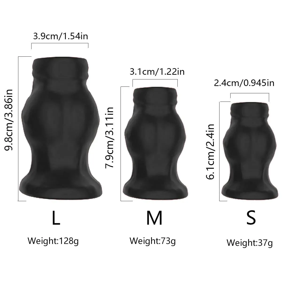 Morbido Silicone Hollow Anal Plug Tunnel Butt Plug Usura quotidiana Base svasata Clistere Dilatatore Anal Trainer Giocattolo del sesso per uomini Donne S/M/L