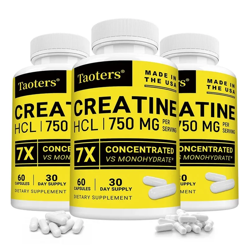 HCL Creatine Supplement Enhances Focus Strength and Endurance Suitable for Both Men and Women Gluten-free Non-GMO