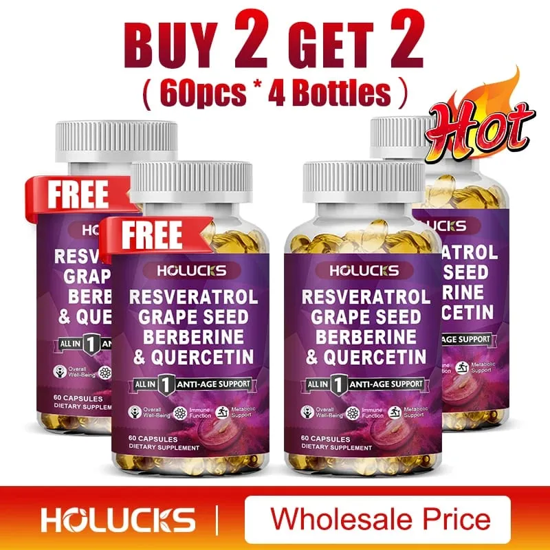 Resveratrol Supplement Boost NAD+ level Anti-Aging Immune Support Improve Metabolic Promote Overall Wellness