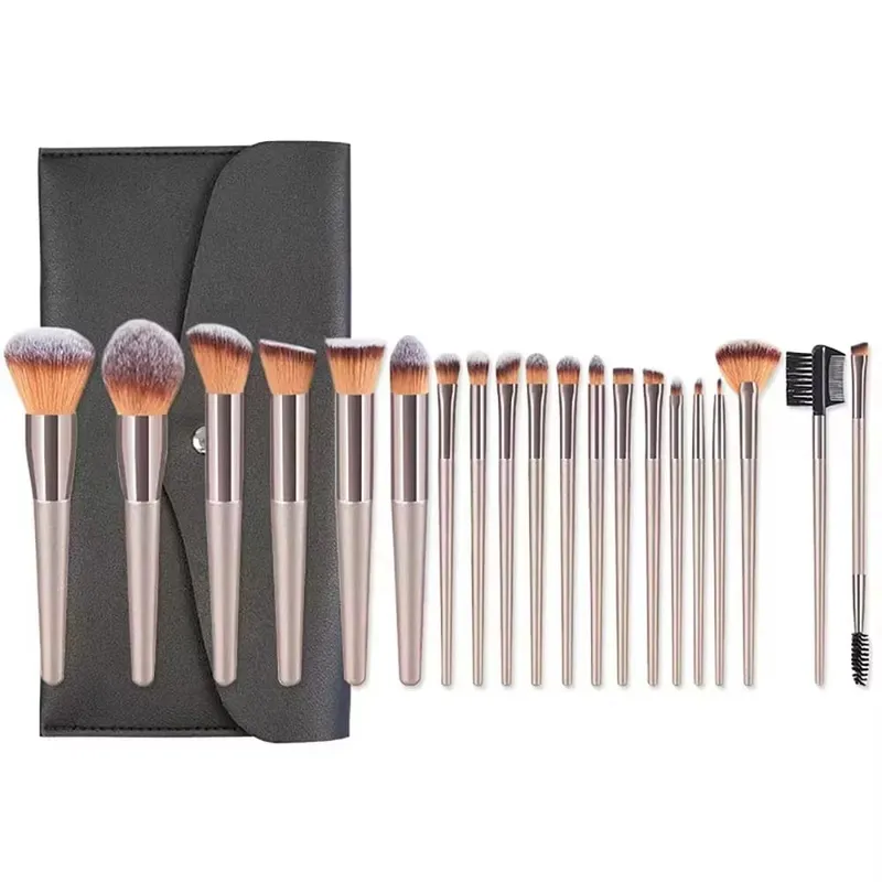 All In One 20/40Pcs Makeup Brushes Set Beauty Sponge Makeup Puff Headband & Wristband Professional Cosmetic Tools Gift