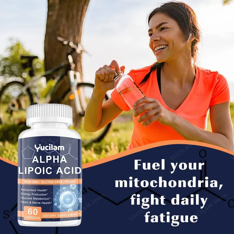 Alpha Lipoic Acid - Boosts Energy Metabolism Relaxes Nerves Supports Nervous System Health Promotes Brain & Heart Health