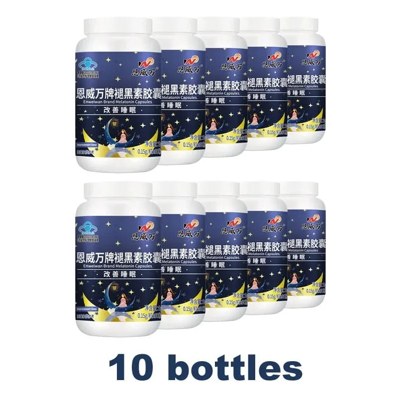Melatonin Capsules Deep Sleep & Brain Cognition Extra Strength Liposomal Melatonin with Vitamin B6 double effect quality sleep