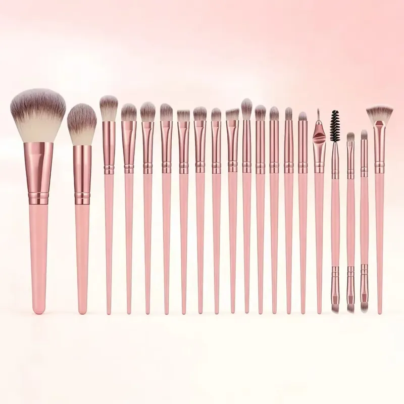 20Pcs Professional Makeup Brushes Set Soft Synthetic Hair Cosmetic Brush for Foundation Eyeshadow Eyebrow Eyeliner Blending Make — image 10