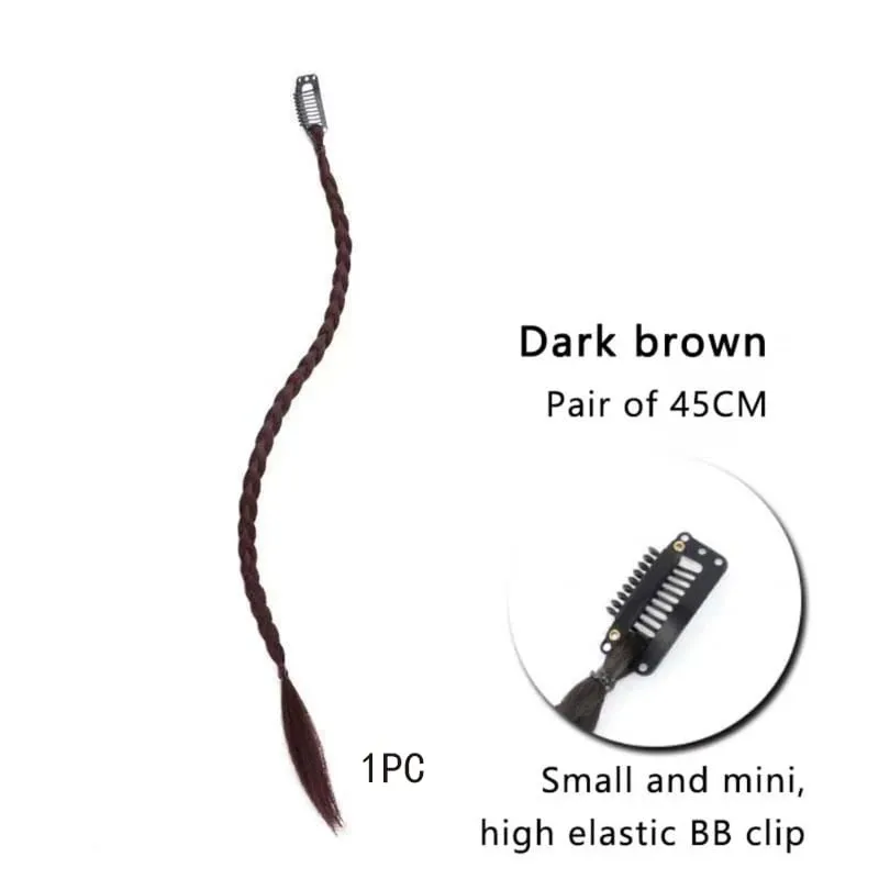 1pcs Synthetic Braid Wig With Strong BB Clip Lightweight Box Braid Ponytail Hair Piece for Women for Party Daily — image 11