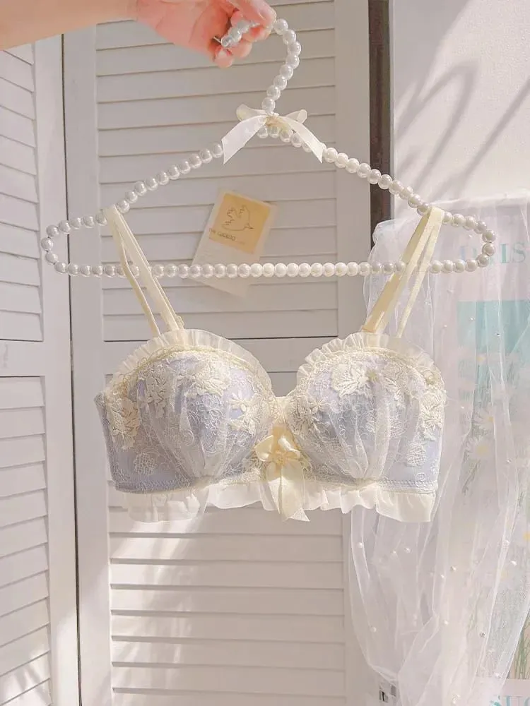Push Up Bra Wireless for Small Breasts Anti Sagging Lace Bralette Women's Non Padded Lingerie To Enhance & Lift Comfort Bras
