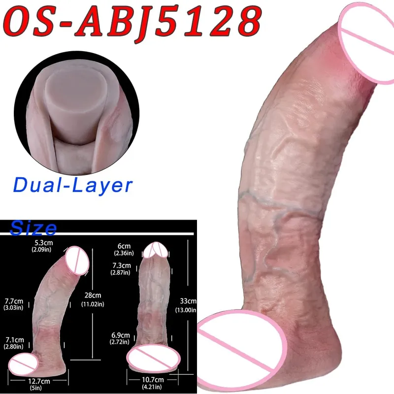 47 センチメートル現実的なロングディルドダブルヘッド肛門膣刺激装置大人のおもちゃ吸盤付きレズビアンカップルゲイ男性大人のツール